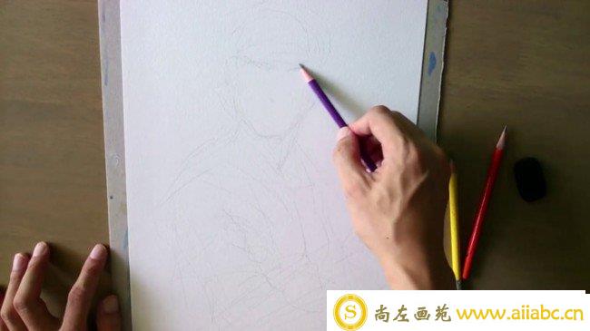 【视频】动漫海贼王索罗水彩手绘视频教程 剑客索罗的画法_