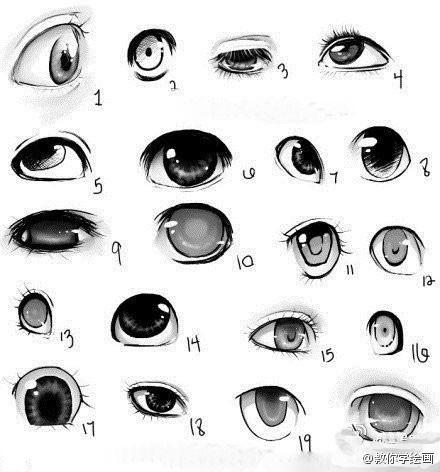 画眼睛：漫画女生的眼睛怎么画