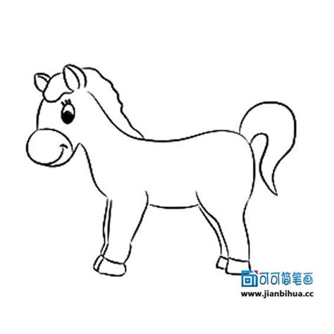 马的最简单画法：简笔画之如何画马