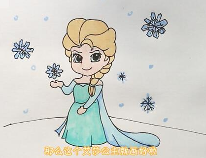 艾莎公主简笔画：《冰雪奇缘2》中艾莎的魔法是怎么来的？